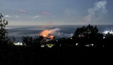 Karas Ukrainoje. Degė tris dienas: ukrainiečiai galingai smogė rusų uostui