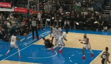 Pamatykite: Dortas tyčia bandė sutraumuoti Wembanyamą?