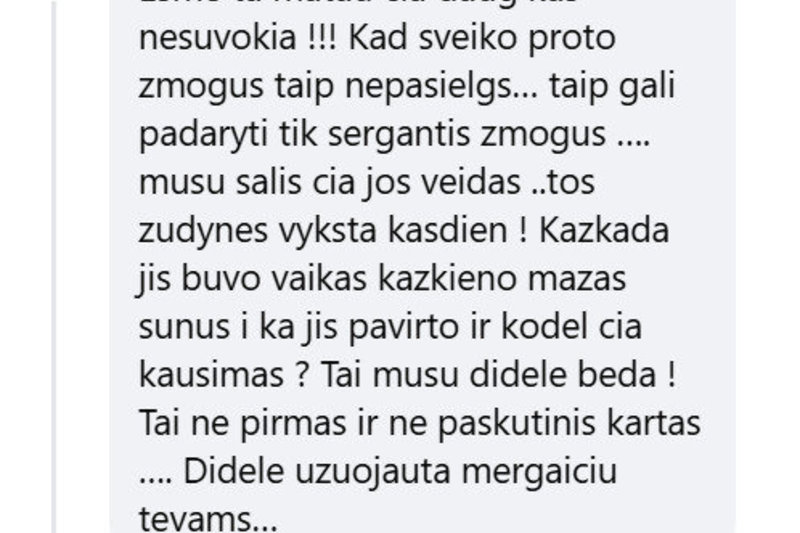 Egidijaus Dragūno komentaras apie įtariamą žudiką Beną Mikutavičių