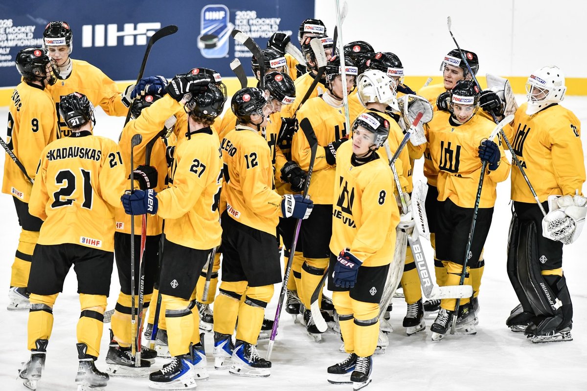 Lietuvos U20 ledo ritulio rinktinė kovos dėl medalių