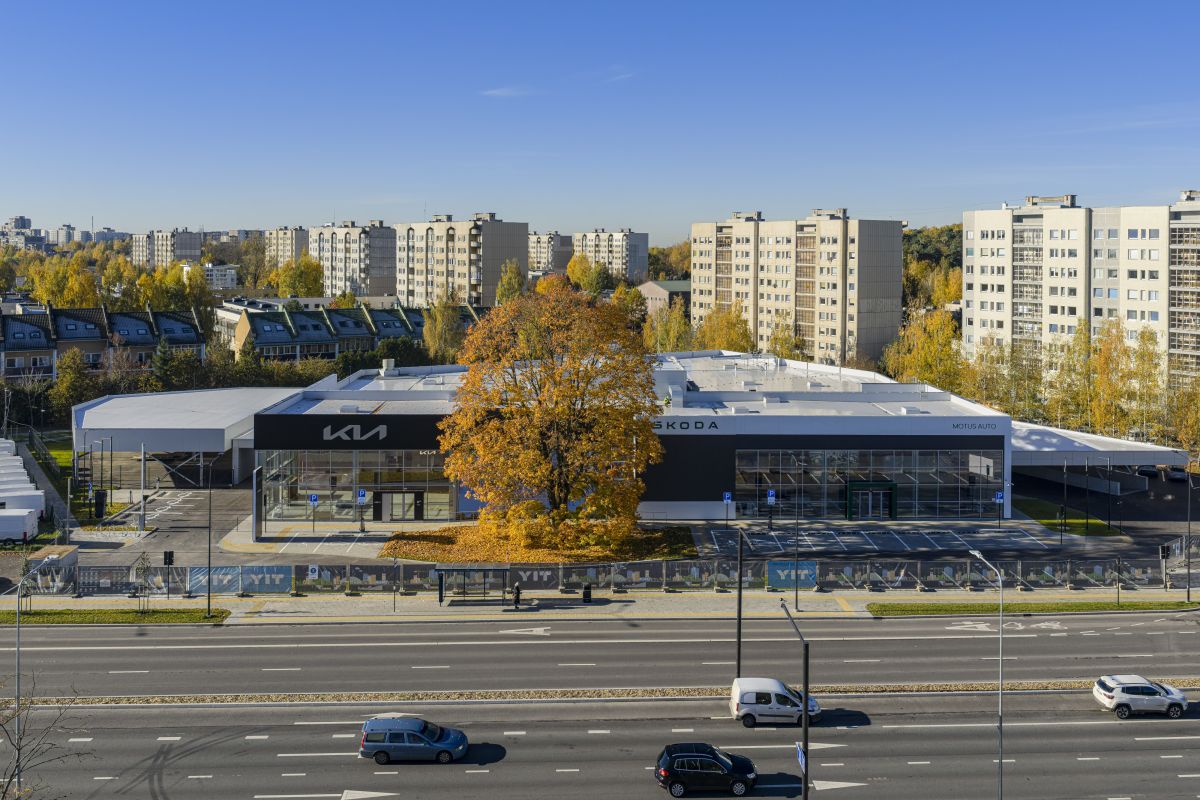 Vilniaus šiaurėje – naujas A+ energinės klasės automobilių centrų kompleksas su požemine saugykla