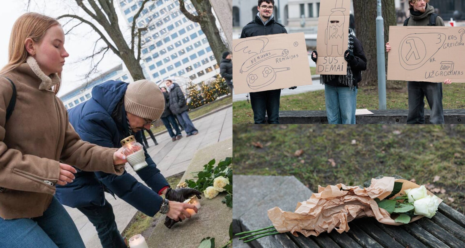 „Neaišku, kam jie dirba, bet tikrai ne Lietuvai“: Kaune – studentų protestas