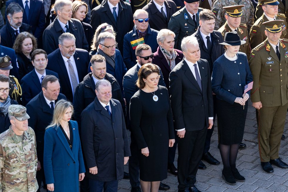 Atsisveikinimas su Pabradėje žuvusiais JAV kariais / BNS Foto