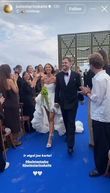 Justės Starinskaitės vestuvės (nuotr. Instagram)