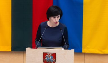 Aleknavičienė Seimo tribūnoje atsakė į opozicijos klausimus