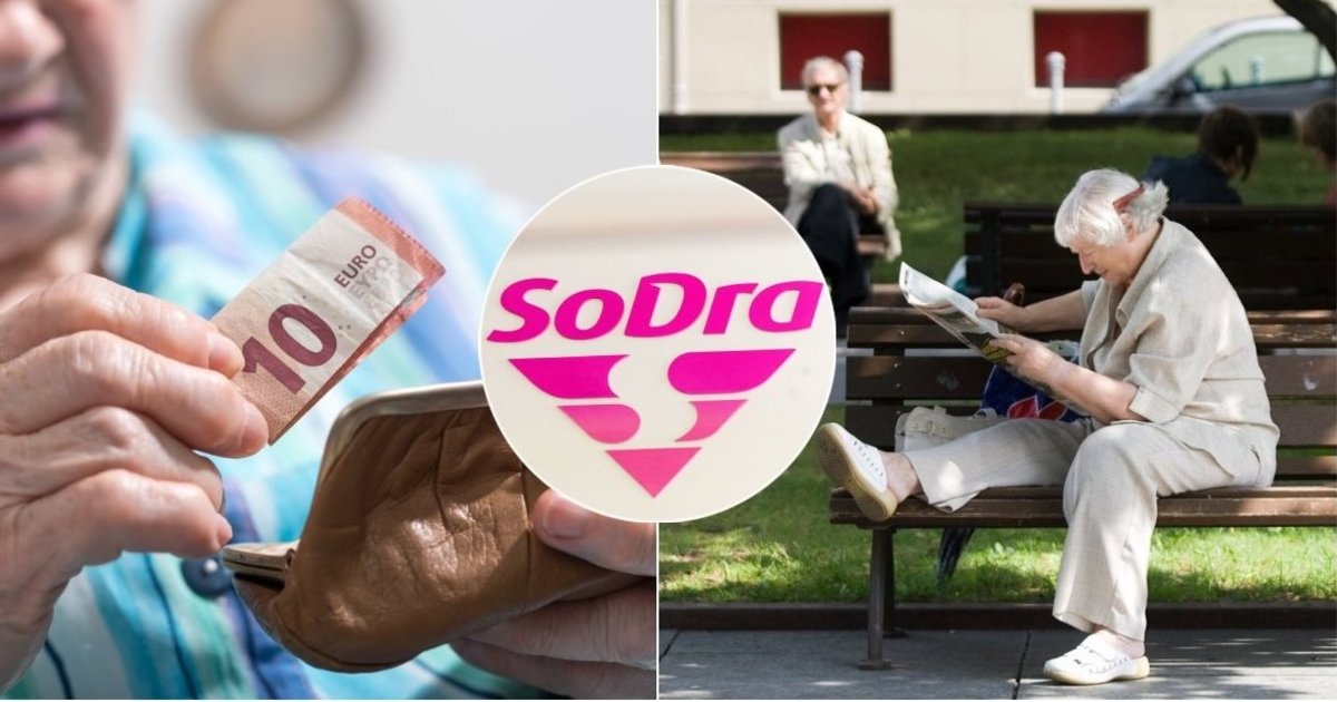 „Sodra“ kreipiasi į pensijų gavėjus: paaiškino, kas, kiek daugiau pinigų gaus 2026 m.