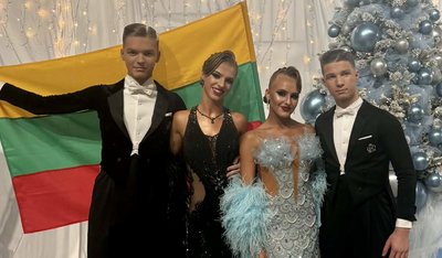 Lietuvos jaunimo šokėjų pora užėmė penktą vietą | LSŠF nuotr.