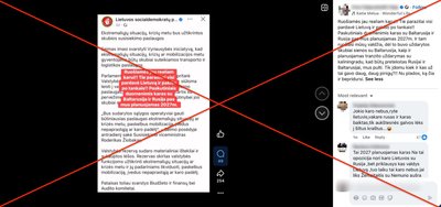 Platinamas melas apie Lietuvos veiksmus