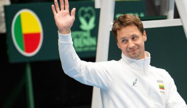 Tenisininkas Ričardas Berankis deda tašką karjeroje