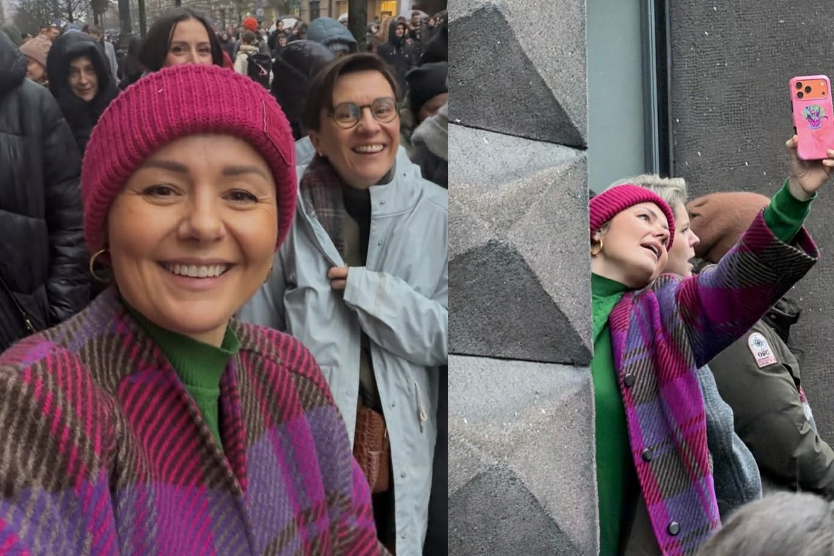 Po Žemaitaičio puolimo Beata Nicholson tokiame mitinge pasirodė pirmąkart: svarbu parodyti