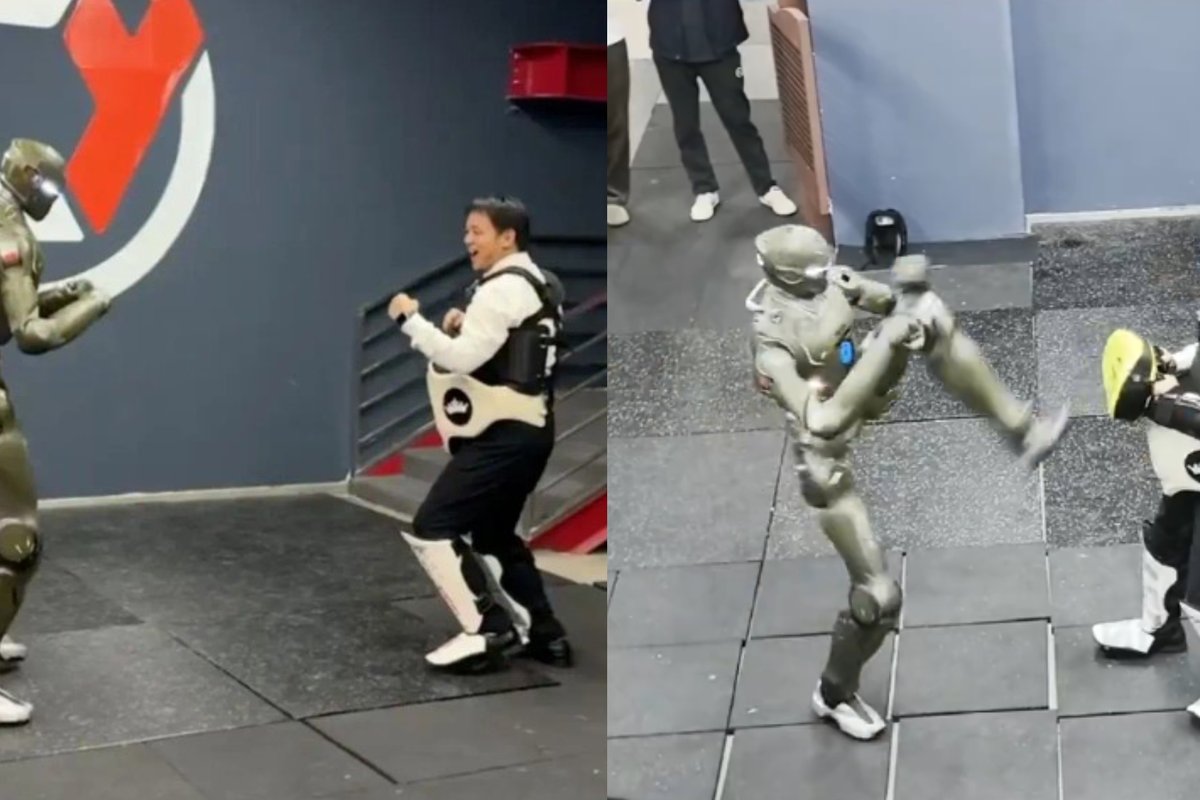 Tai jau vyksta? Humanoidas T800 spyrė jį sukūrusios įmonės direktoriui