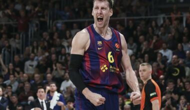 Po didžiosios pertraukos dominavusi „Barcelona“ nukovė „Olympiacos“ ekipą