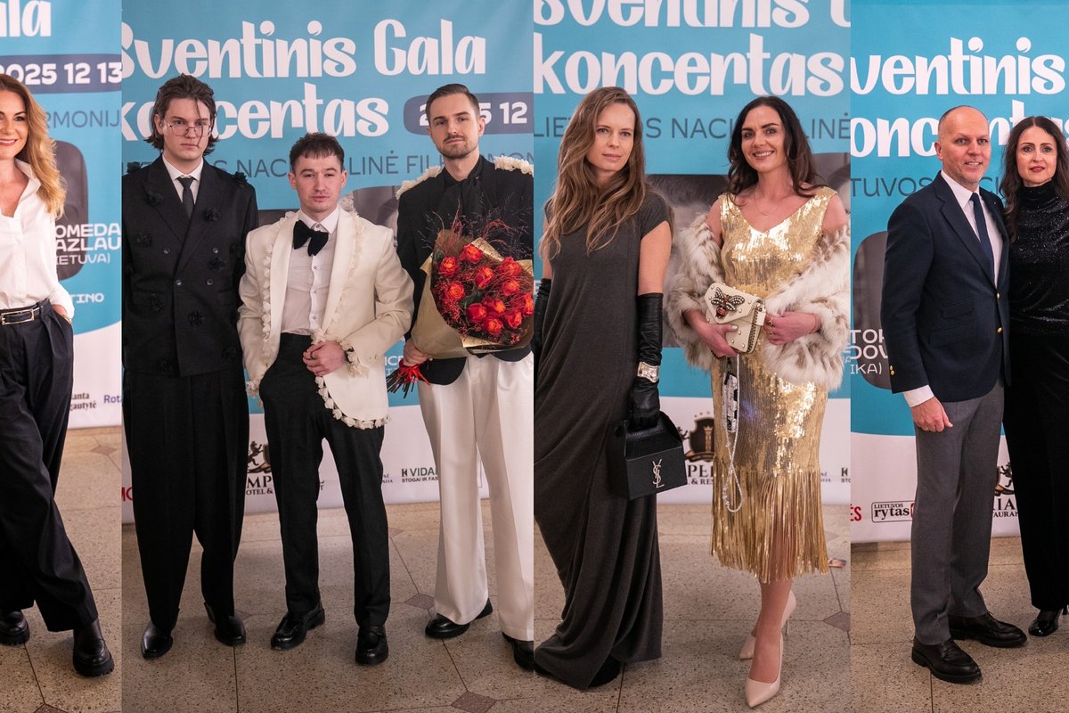 Filharmonijoje – šventinis gala vakaras: svečius žavėjo Hector Sandoval ir Nomeda Kazlaus