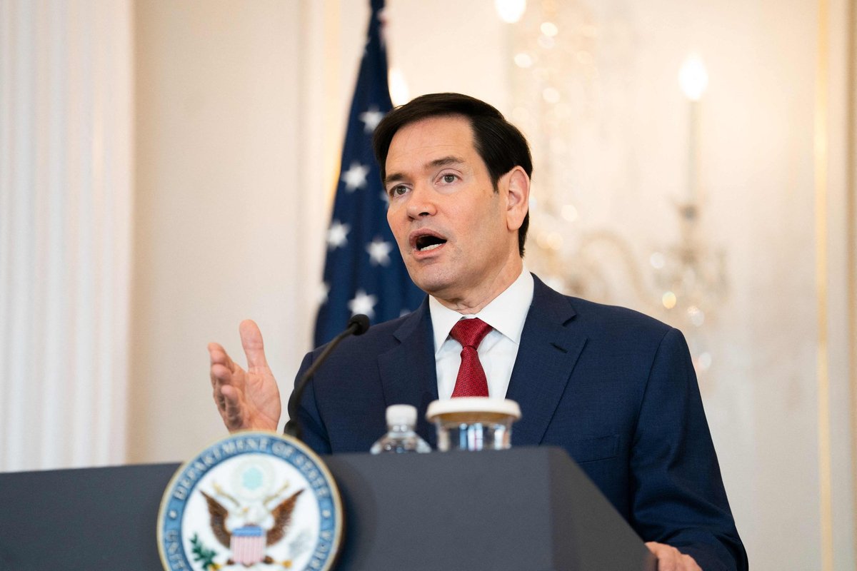 Rubio kritikuoja ES baudą socialiniam tinklui „X“: tai išpuolis prieš Amerikos žmones