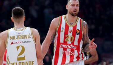 Motiejūnas ir „Crvena Zvezda“ suklupo prieš turnyro lyderę