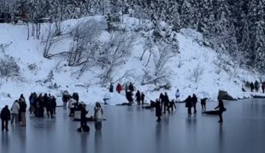 Ant Morske Oko čiuožinėjantys turistai sukėlė pasipiktinimą