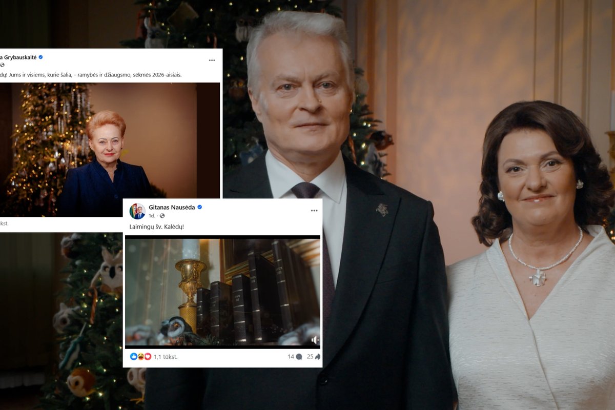 Plinta Grybauskaitės ir Nausėdos kalėdinių sveikinimų palyginimas: išryškėjo esminis skirtumas