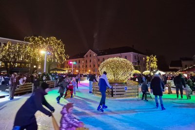 Kalėdų eglės įžiebimas Klaipėdoje