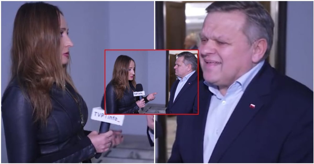 Tiesioginės transliacijos metu – nepadorus lenkų politiko elgesys: įniršęs vyras nesusilaikė - tv3.lt