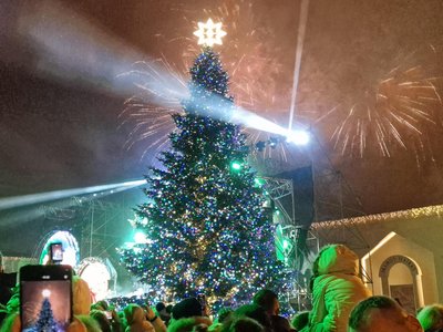 Kalėdų eglės įžiebimas Klaipėdoje