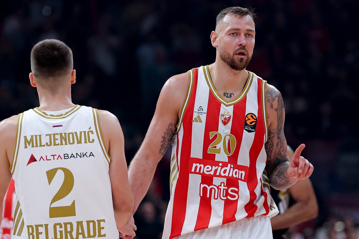 Motiejūnas ir „Crvena Zvezda“ sugėrė retą niuksą namuose