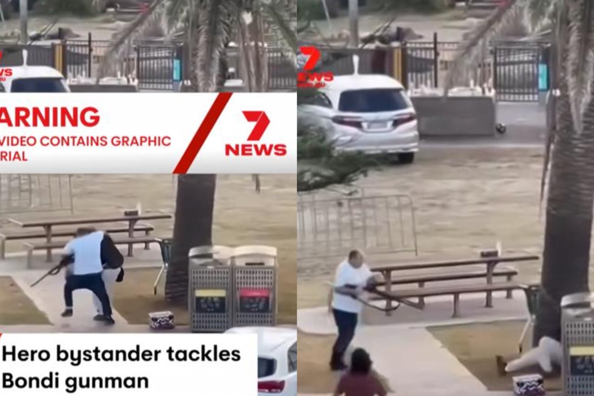 Plinta vaizdo įrašas iš Australijos – užfiksuota, kaip civilis atima ginklą iš, kaip įtariama, šaulio