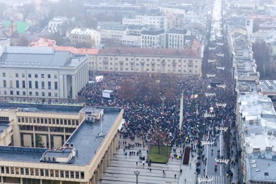 Protestas „ŠALIN RANKAS!“