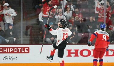 Startavo pasaulio U-20 ledo ritulio čempionatas: Kanada 12 įvarčių rungtynėse atkeršijo čekams už skaudžius pralaimėjimus