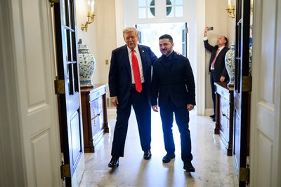 Donaldas Trumpas ir Volodymyras Zelenskis