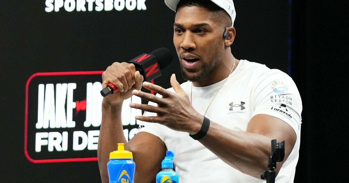 Anthony Joshua nežada juokauti su Jake'u Paulu: „Nėra jokių šansų, kad ši kova truks visus raundus“