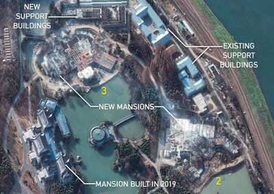 Pchenjane statomi trys prabangūs dvarai (palydovinė nuotrauka gruodžio pradžioje) 