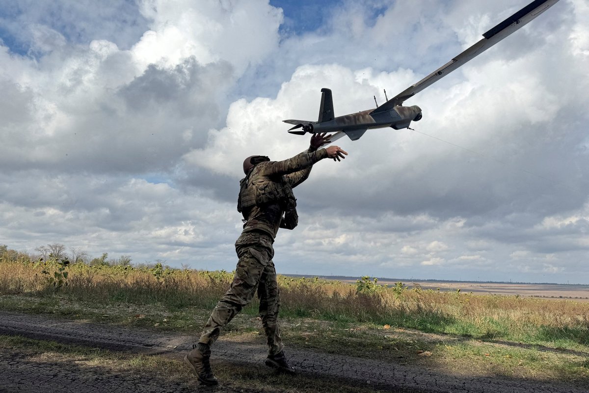 Ukrainiečiai numušė rusų droną „Geran2“