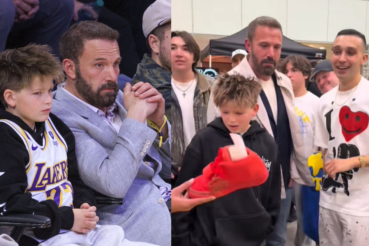 Plinta neįprasta Beno Afflecko reakcija į sūnaus prašymą nupirkti prabangius sportbačius