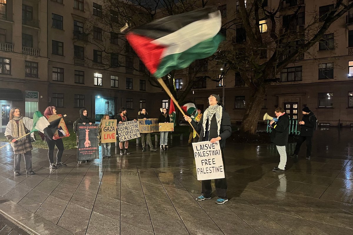 Proteste Kaune – kritika filharmonijai dėl Izraelio atlikėjų