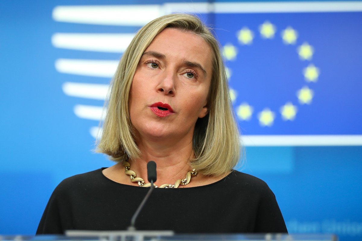 Sulaikyta buvusi ES užsienio politikos vadovė Federica Mogherini