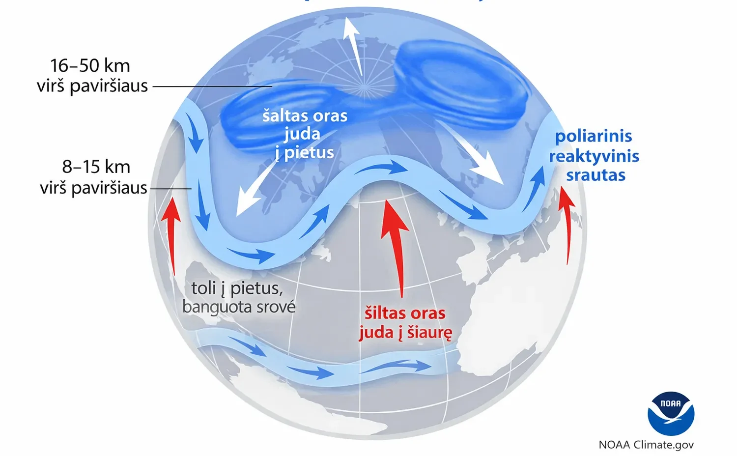 Šaltas oras veršis į Europą