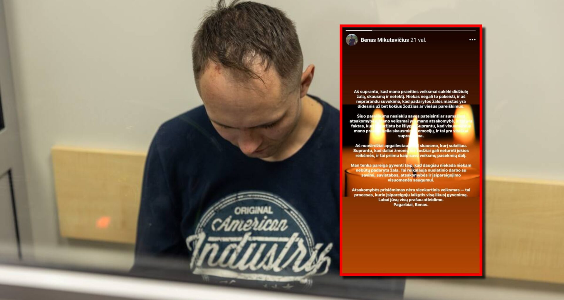 plinta viešas atsiprašymas Beno Mikutavičiaus vardu