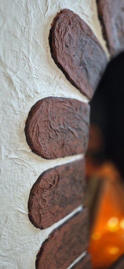 Agnės Klimavičienės pagaminta židinio imitacija