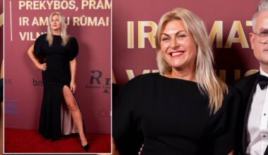 Visų žvilgsniai – tik į ją: Eglės Jackaitės suknelės skeltukas kaitino susirinkusiųjų kraują