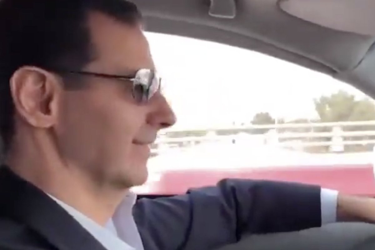 Nutekintas vaizdo įrašas, kaip Assadas esą tyčiojosi iš Putino