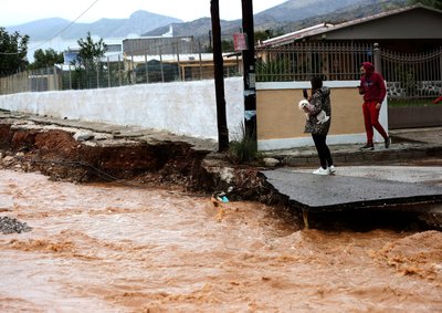 Graikijai smogė audra
