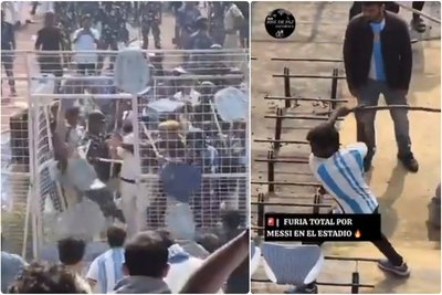 Chaosas Indijoje per Messi vizitą