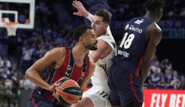 Radzevičius pasižymėti taškais nespėjo, o „Baskonia“ krito Madride
