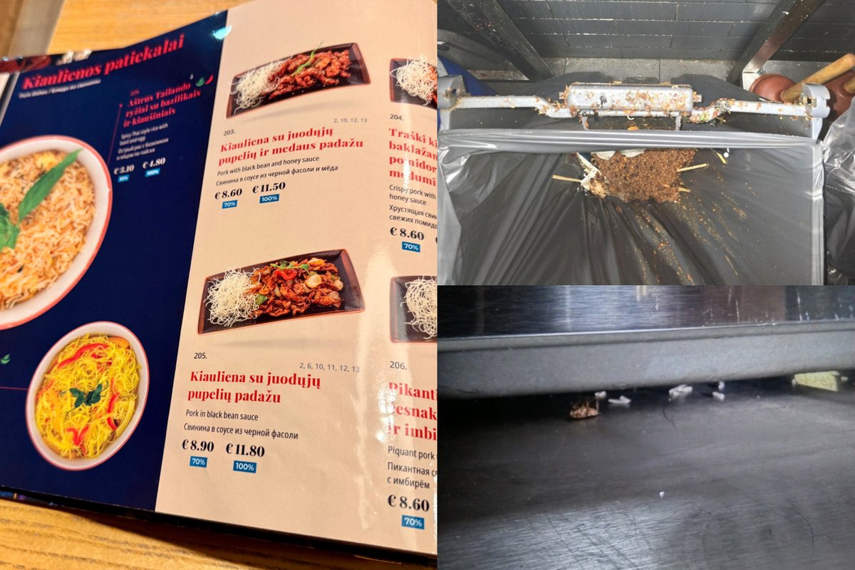 „Gan bei city“ restorane Kauno „Akropolyje“ – tarakonai