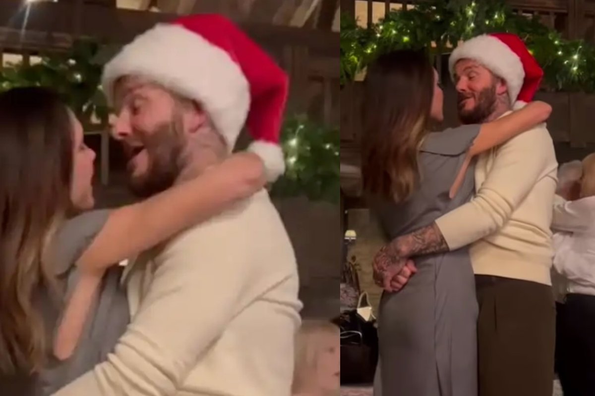 Plinta intymus Davido ir Victorios Beckhamų Kalėdų įrašas: įgėlė atsiskyrėliui sūnui