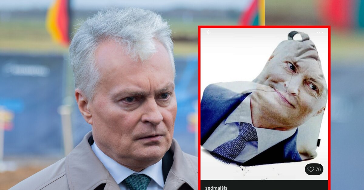 Pasirodė netikėta „prekė“ – sėdmaišis su Gitano Nausėdos atvaizdu: kaina – stebina | Vardai