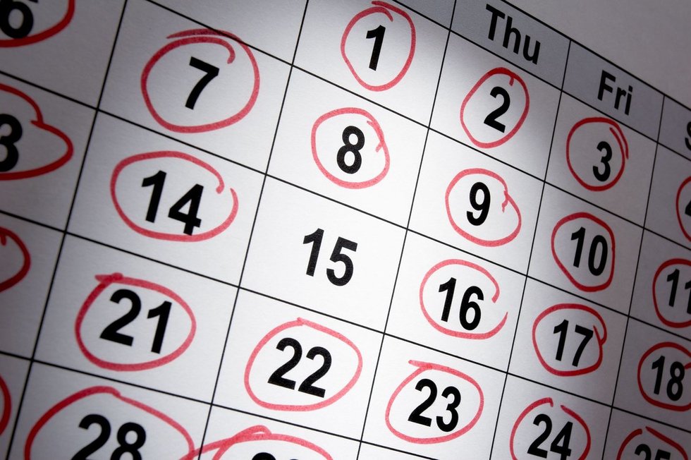 Kalendorius (nuotr. 123rf.com)