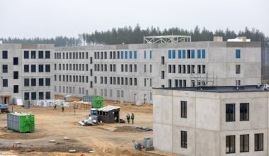 Kaunas apie Rūdninkų karinio miestelio statybų progresą