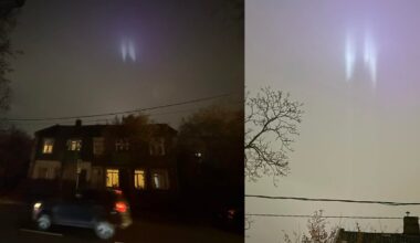 Ryškius darinius danguje išvydę Vilniaus gyventojai puolė fotografuoti: kas ten vyksta?