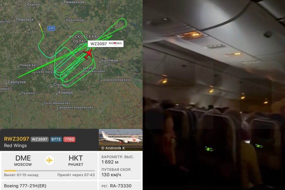 Virš Maskvos užsidegė į Tailandą skridęs Rusijos lėktuvas